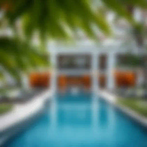 Stunning view of Adagio at The Palm's exterior with lush surroundings