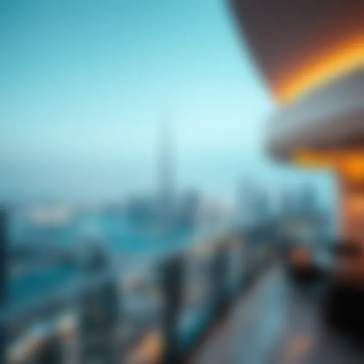 Panoramic skyline view from Adagio at The Palm highlighting Dubai's ambiance