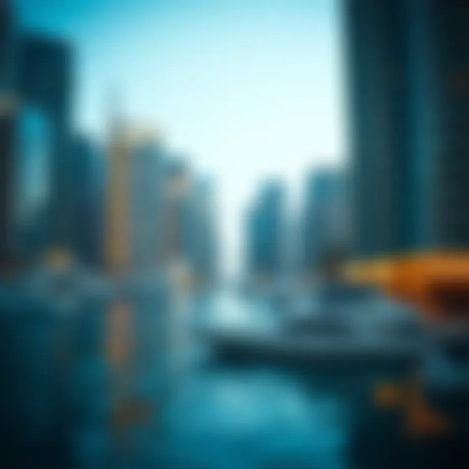 Luxurious waterfront view of Dubai Marina