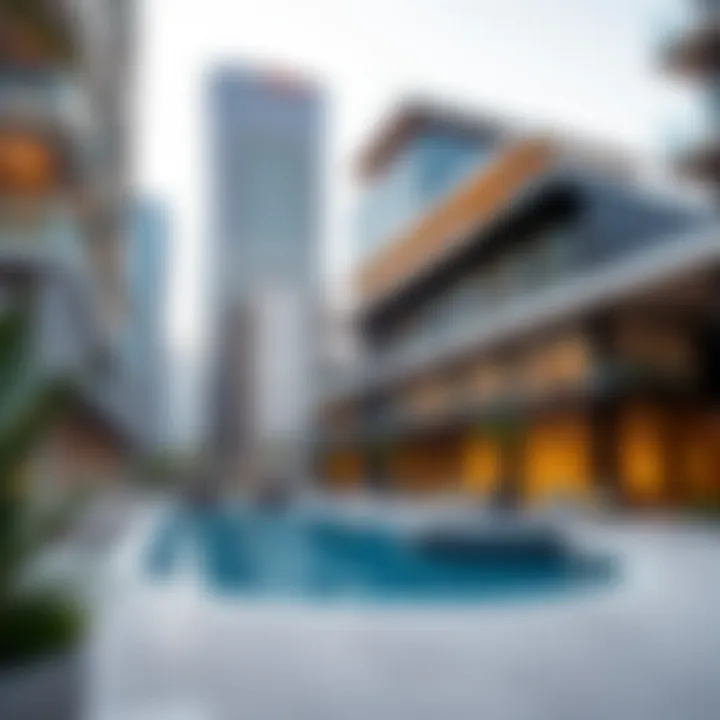Modern architectural designs of real estate in Dubai Marina