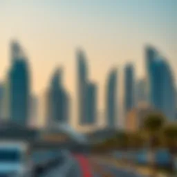 Dubai skyline showcasing modern architecture