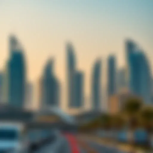 Dubai skyline showcasing modern architecture