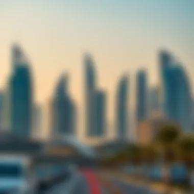 Modern Dubai Skyline Dubai skyline showcasing modern architecture