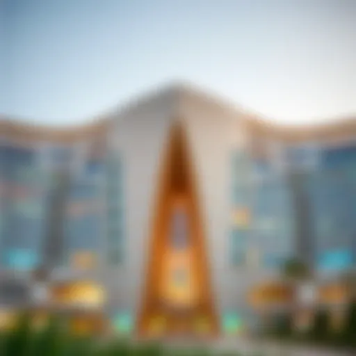 Stunning architectural view of المنار مول showcasing its unique design