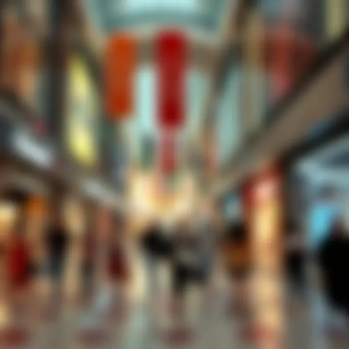 Engaging atmosphere of المنار مول with shoppers enjoying their experience