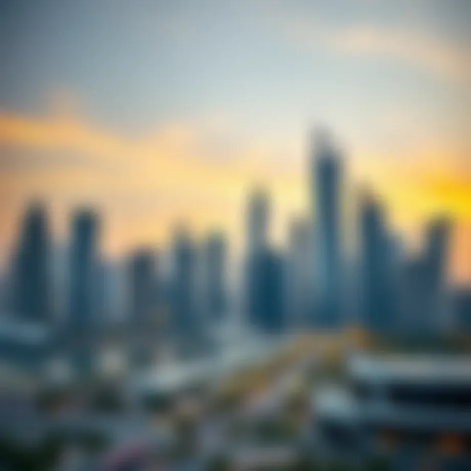 Stunning skyline of Business Bay showcasing modern architecture