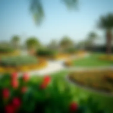 Vibrant recreational areas and parks within Dubai Land