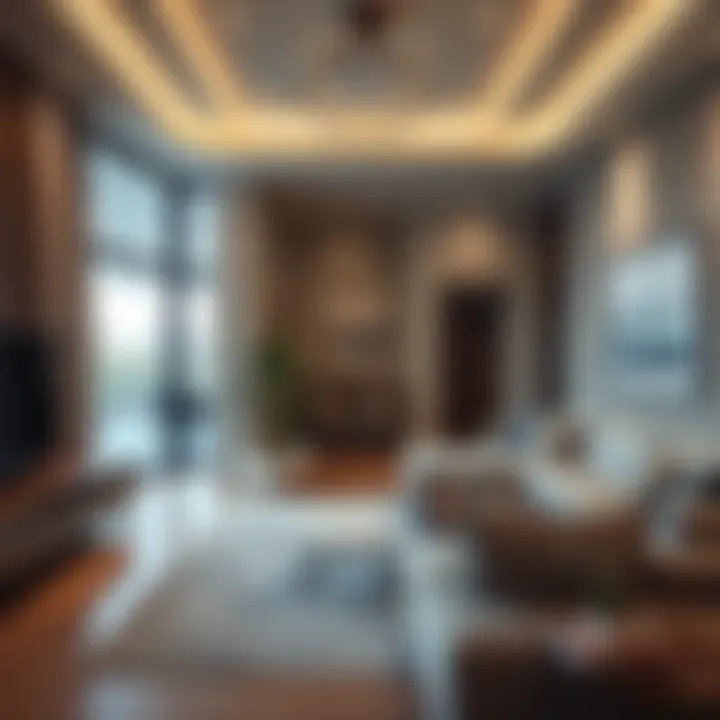 Stylish interiors of a modern apartment in Emaar The Greens