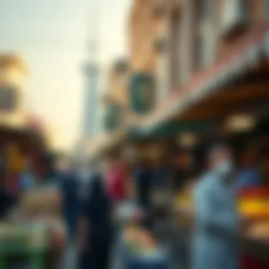 Sharjah Street Market Experience A vibrant street market showcasing local crafts and foods