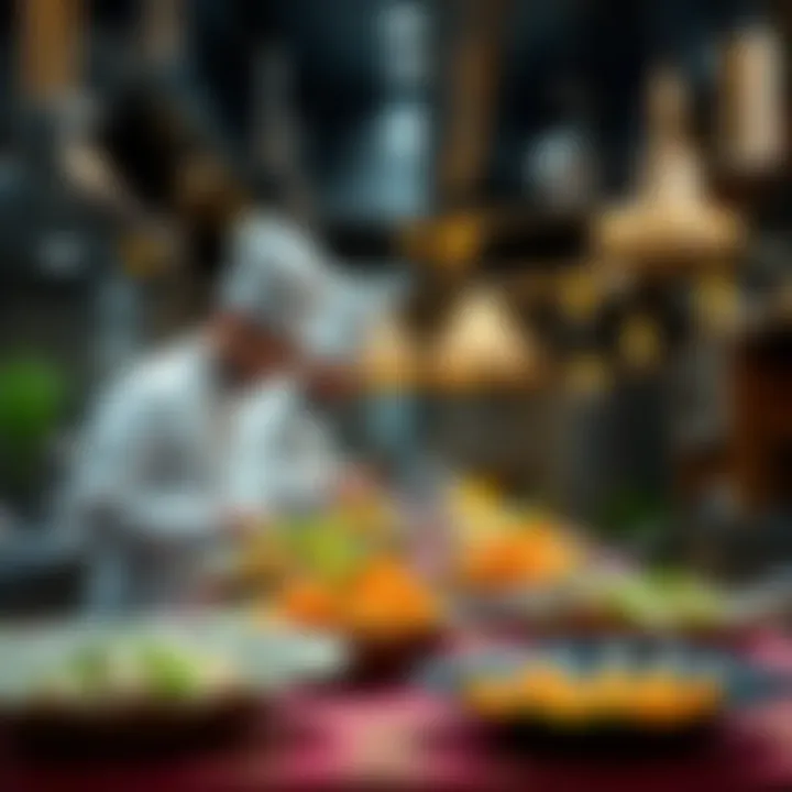 Chefs showcasing their culinary expertise in a vibrant kitchen setting
