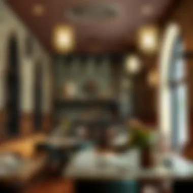 Interior of a lively Pakistani restaurant showcasing cultural decor and ambiance