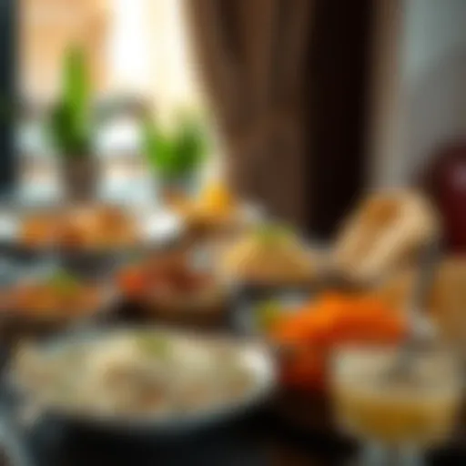 A vibrant spread of traditional Pakistani dishes featuring biryani, kebabs, and naan