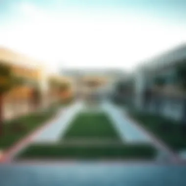 A panoramic view of a distinguished Dubai school campus.