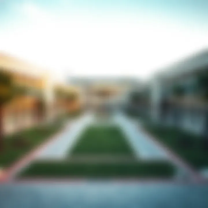 A panoramic view of a distinguished Dubai school campus.
