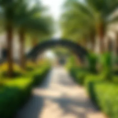 Lush Green Spaces in Villa Communities Lush green spaces in a Dubai villa community