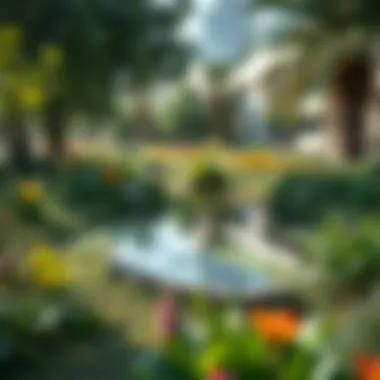 A serene pond surrounded by native flora, illustrating biodiversity within the park