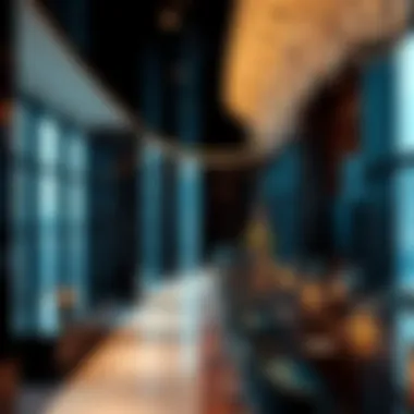 Interior design showcasing luxury office spaces within the tower