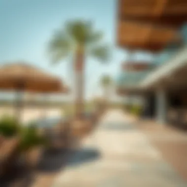 Amenities available during peak hours at Hudayriyat Beach