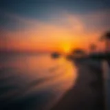 Breathtaking sunset view at Hudayriyat Beach