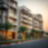Modern apartment complex in Sharjah