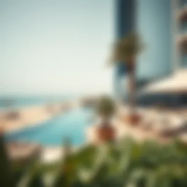 Beautiful beachfront view highlighting Dubai's lifestyle amenities