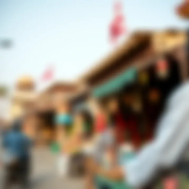 Vibrant local market reflecting Dubai's rich culture