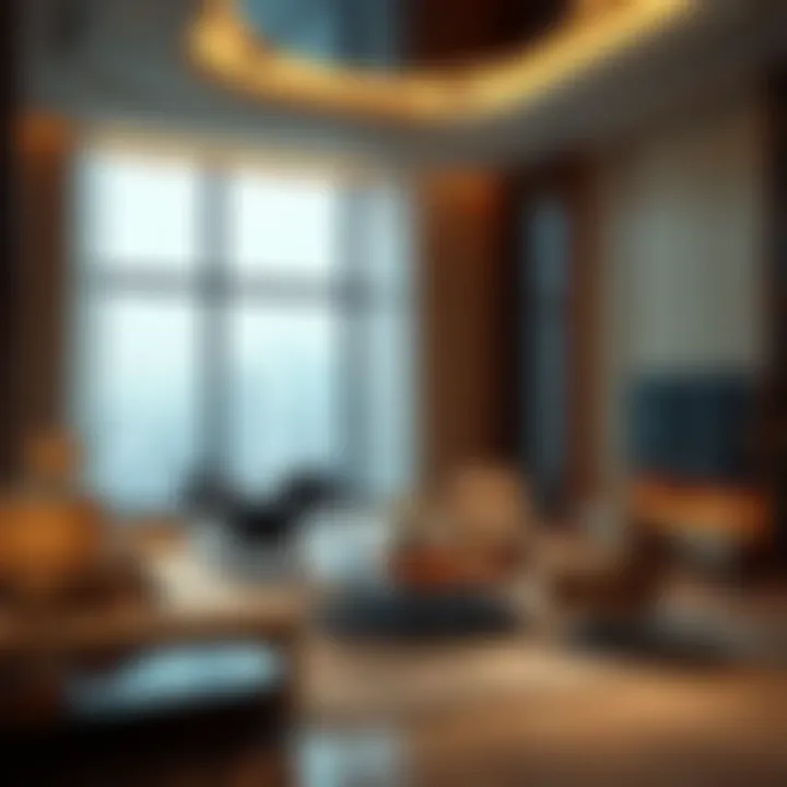 Luxurious interior of a high-end accommodation in Dubai