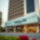 Elegant exterior view of Radisson Blu Hotel, Ajman