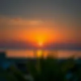 A serene sunset marking the end of a fasting day during Ramadan
