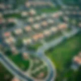 Aerial view of Remraam community showcasing villas and green spaces